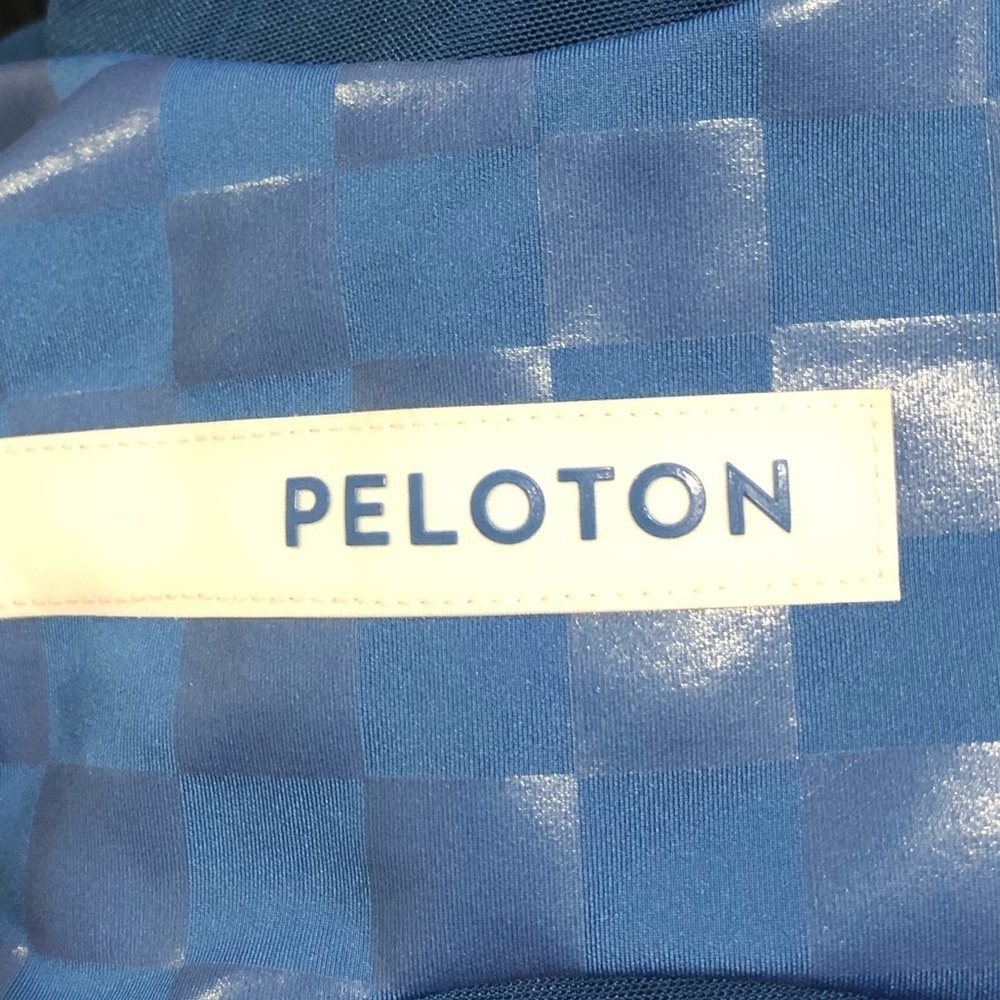 Pelotón show up high neck bra blue shiny checkered - Picture 5 of 6